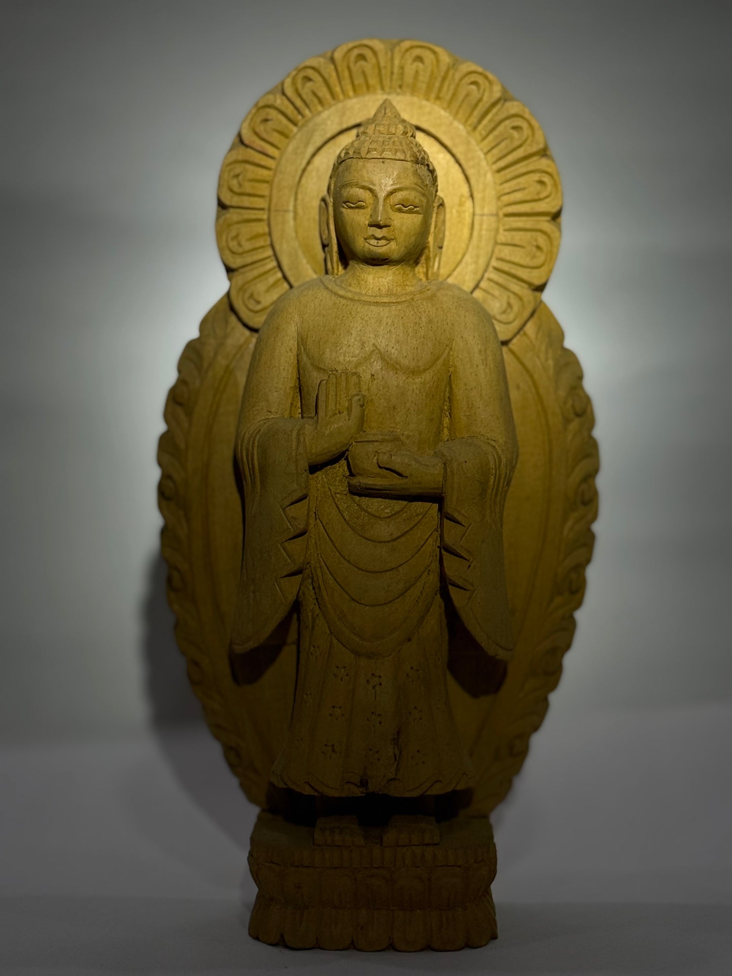 "The Eternal Buddha"- Wooden Sculpture