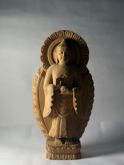 "The Eternal Buddha"- Wooden Sculpture