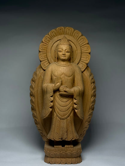 "The Eternal Buddha"- Wooden Sculpture