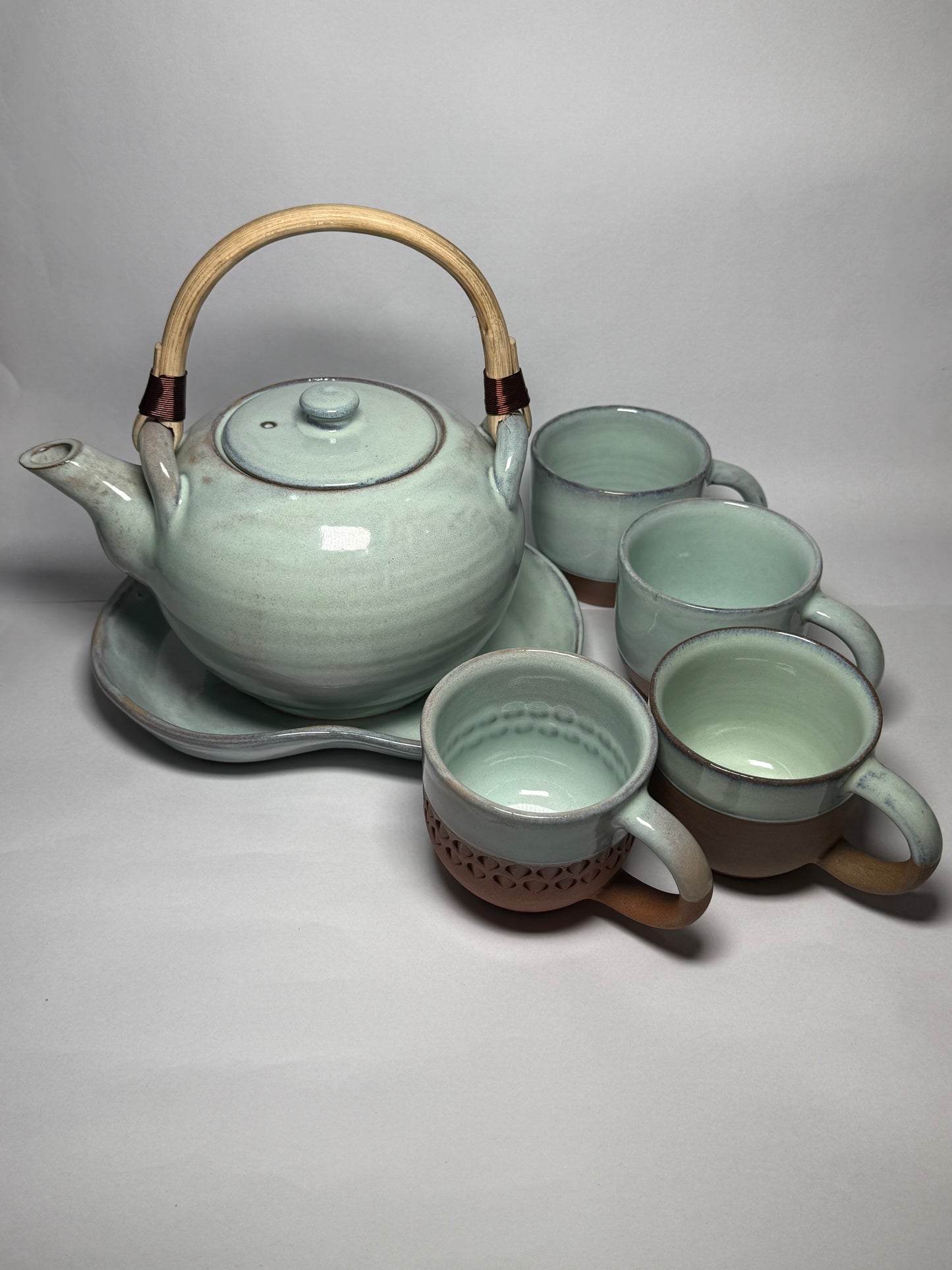 Ceramic Teapot and Cup Set